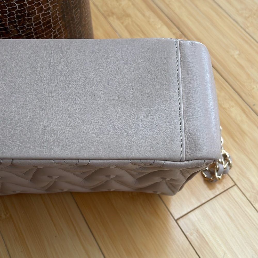 Women Large Valentino By Mario Studded Shoulder Chain/leather Shoulder Bag Nude - Picture 6 of 15
